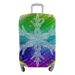 Christmas-snowflake-background Luggage Cover (small) by Grandong