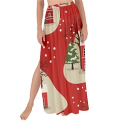 Christmas-new-year-seamless-pattern Maxi Chiffon Tie-up Sarong by Grandong