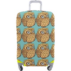 Owl-pattern-background Luggage Cover (large) by Grandong