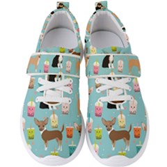 Chihuahua Bubble Kawaii Boba Tea Cute Dog Men s Velcro Strap Shoes by Grandong