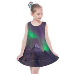 Fantasy Pyramid Mystic Space Aurora Kids  Summer Dress by Grandong