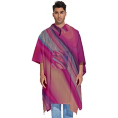 Stars Shimmering Galaxy Ocean Men s Hooded Rain Ponchos by Ravend