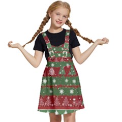 Christmas Decoration Winter Xmas Pattern Kids  Apron Dress by Vaneshop