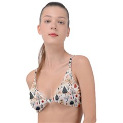 Pattern Seamless Knot Up Bikini Top by Vaneshop