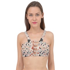 Pattern Seamless Cage Up Bikini Top by Vaneshop