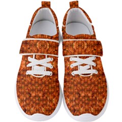 Floral Time In Peace And Love Men s Velcro Strap Shoes by pepitasart