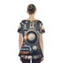 Illustrations Technology Robot Internet Processor Skirt Hem Sports Top View2