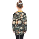 Illustrations Technology Robot Internet Processor Kids  Double Breasted Button Coat View2