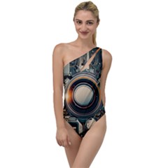 Illustrations Technology Robot Internet Processor To One Side Swimsuit by Vaneshop