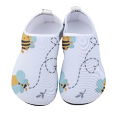 Bee Art Pattern Design Wallpaper Background Print Women s Sock-style Water Shoes by Vaneshop