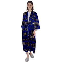 Art Pattern Design Background Graphic Maxi Satin Kimono by Vaneshop