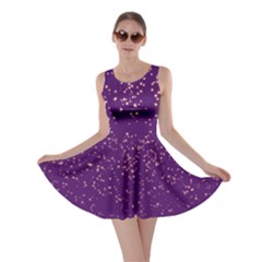 Purple Glittery Backdrop Scrapbooking Sparkle Skater Dress by Vaneshop