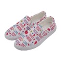 Love Mom Happy Mothers Day I Love Mom Graphic Women s Canvas Slip Ons View2