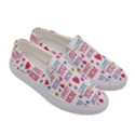 Love Mom Happy Mothers Day I Love Mom Graphic Women s Canvas Slip Ons View3