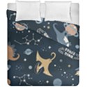 Space Theme Art Pattern Design Wallpaper Duvet Cover Double Side (California King Size) View2