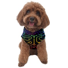 Circuit Hexagonal Geometric Pattern Background Pattern Dog Sweater by Vaneshop