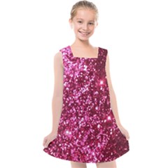 Pink Glitter Kids  Cross Back Dress by Amaryn4rt