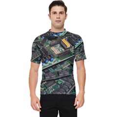 Computer Ram Tech - Men s Short Sleeve Rash Guard by Amaryn4rt