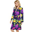 Space Patterns Long Sleeve Velvet Robe View2