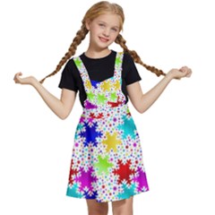 Snowflake Pattern Repeated Kids  Apron Dress by Amaryn4rt