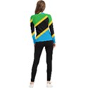 Flag Of Tanzania Women s Long Sleeve Rash Guard View2