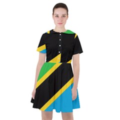 Flag Of Tanzania Sailor Dress by Amaryn4rt