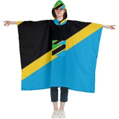 Flag Of Tanzania Women s Hooded Rain Ponchos by Amaryn4rt