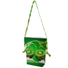 Kiwi Fruit Vitamins Healthy Cut Folding Shoulder Bag by Amaryn4rt