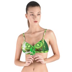 Kiwi Fruit Vitamins Healthy Cut Tie Up Cut Bikini Top by Amaryn4rt