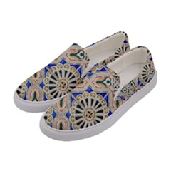 Ceramic-portugal-tiles-wall- Women s Canvas Slip Ons by Amaryn4rt