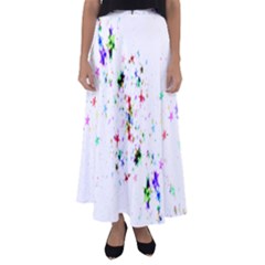 Star-structure-many-repetition- Flared Maxi Skirt by Amaryn4rt