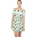 Christmas Trees Pattern Design Pattern Off Shoulder Chiffon Dress View1