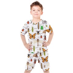 Insects-seamless-pattern Kids  T-shirt And Shorts Set by Amaryn4rt