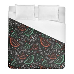 Seamless-vector-pattern-with-watermelons-mint -- Duvet Cover (full/ Double Size) by Amaryn4rt