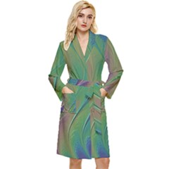 Texture-abstract-background Long Sleeve Velvet Robe by Amaryn4rt