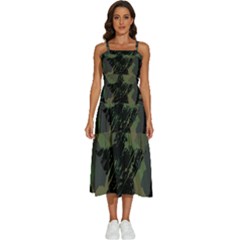 Military-camouflage-design Sleeveless Shoulder Straps Boho Dress by Amaryn4rt