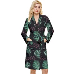 Animals Galaxy Space Long Sleeve Velvet Robe by Amaryn4rt