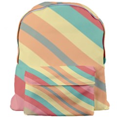 Pattern Design Abstract Pastels Giant Full Print Backpack by Pakjumat