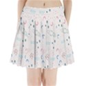 Spaceship Pattern Star Pleated Mini Skirt View1