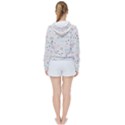 Spaceship Pattern Star Women s Tie Up Sweat View2