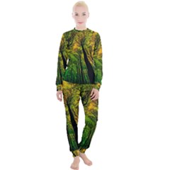 Landscape Night Moon Star Nature Women s Lounge Set by Pakjumat