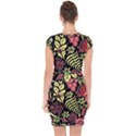 Flower Leaves Floral Flora Nature Capsleeve Drawstring Dress  View2