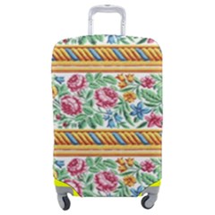 Flower Fabric Design Luggage Cover (medium) by Pakjumat