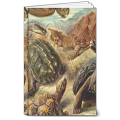 Turtles Leatherback Sea Turtle 8  X 10  Hardcover Notebook by Pakjumat