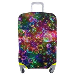 Psychedelic Bubbles Abstract Luggage Cover (medium) by Modalart