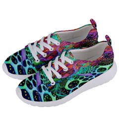 Psychedelic Blacklight Drawing Shapes Art Women s Lightweight Sports Shoes by Modalart