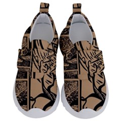 Artistic Psychedelic Kids  Velcro No Lace Shoes by Modalart