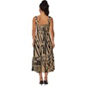 Artistic Psychedelic Square Neckline Tiered Midi Dress View4