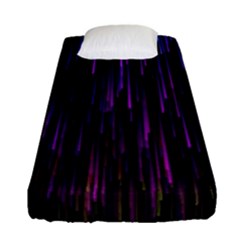 Stars Are Falling Electric Abstract Fitted Sheet (single Size) by Modalart