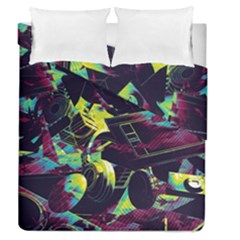 Artistic Psychedelic Abstract Duvet Cover Double Side (queen Size) by Modalart